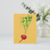 Carte Postale Art d'illustration d'aquarelle végétale Radical (Debout devant)