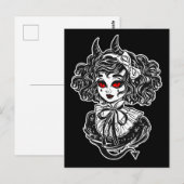Carte Postale Art d'illustration de sorcière Salem (Devant / Derrière)