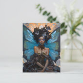 Carte Postale Art d'Imaginaire Fée Noire Africain (Debout devant)