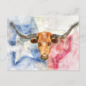 Carte Postale Art d'impression à l'aquarelle représentant une va (Devant)