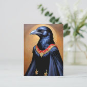 Carte Postale Art d'oiseau noir (Debout devant)