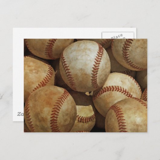 Carte Postale Art du baseball (Devant / Derrière)
