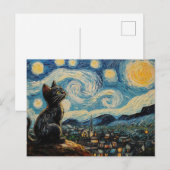 Carte Postale Art du chat (Devant / Derrière)