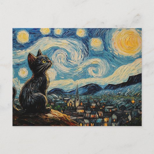 Carte Postale Art du chat (Devant)