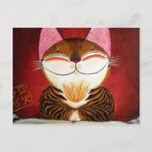 Carte Postale art du chat - feu (5 éléments) (Devant)