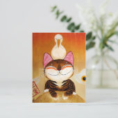 Carte Postale art du chat - métal (5 éléments) (Debout devant)