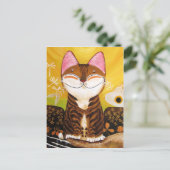 Carte Postale art du chat - terre (5 éléments) (Debout devant)
