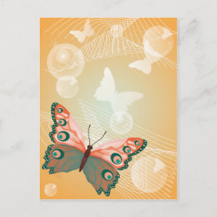 Carte Postale Art du destin de mariage de papillon hawaïen Aloha