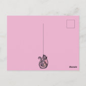 Carte Postale Art du dragon rose conception de dragons mignons a (Dos)