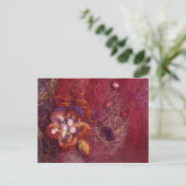 Carte Postale Art du feutrage de fleurs (Debout devant)