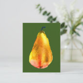 Carte Postale art du fruit Poire Dorée (Debout devant)