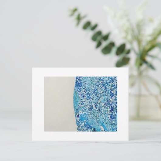 Carte Postale Art du marbre bleu (Debout devant)