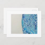 Carte Postale Art du marbre bleu (Devant / Derrière)