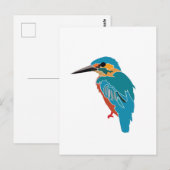 Carte Postale Art du martin-pêcheur (Devant / Derrière)