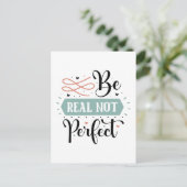 Carte Postale Art du mot parfait inspiré (Debout devant)