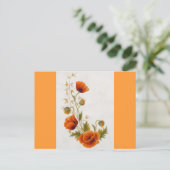 Carte Postale Art du pavot (Debout devant)