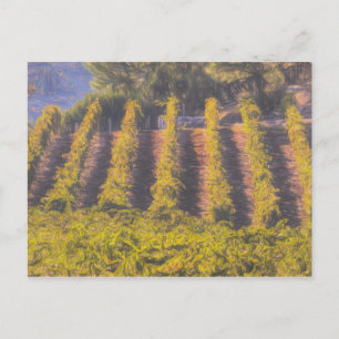 Carte Postale Art Du Vignoble
