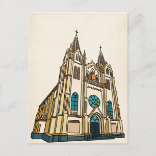 Carte Postale Art église