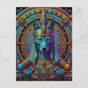 Carte Postale Art égyptien Anubis