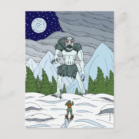 Carte Postale Art étrange et horrible d'Ithaqua (Devant)