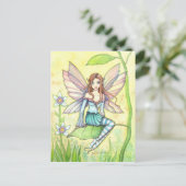 Carte Postale Art Fairy Flower Cute Imaginaire (Debout devant)