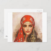 Carte Postale art féminin (Devant / Derrière)
