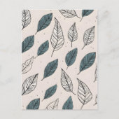 Carte Postale Art feuille Boho (Devant)