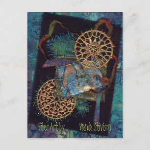 Carte Postale Art Fibre multimédia mixte