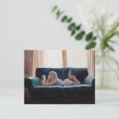 Carte postale Art Figuratif Conversation de chat (Debout devant)