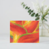 Carte Postale Art Fleur d'Heliconia Rouge - Multi (Debout devant)