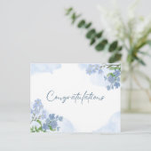 Carte Postale Art floral élégant  félicitations  (Debout devant)