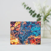 Carte Postale Art fluide abstrait (Debout devant)