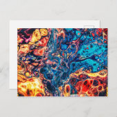 Carte Postale Art fluide abstrait (Devant / Derrière)