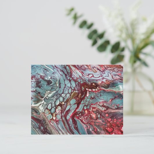 Carte Postale Art fluide Abstrait (Debout devant)