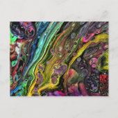 Carte Postale Art fluide Abstrait (Devant)