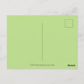 CARTE POSTALE ART FOLK RABBIT & BLUEBIRD DANS LE JARDIN SECRET (Dos)