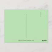 CARTE POSTALE ART FOLK RABBIT & BLUEBIRD DANS LE JARDIN SECRET (Dos)