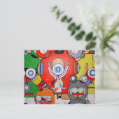 Carte Postale art fou (Debout devant)