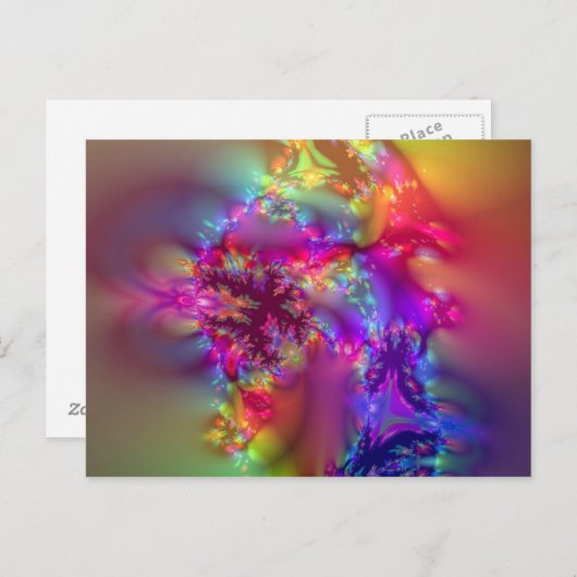 Carte Postale art fractal (Devant / Derrière)