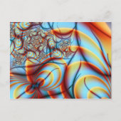 Carte Postale Art fractal abstrait fin Ophelia (Devant)