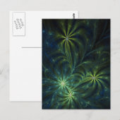 Carte postale Art fractal : mauvaise herbe (Devant / Derrière)