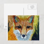 Carte Postale Art fSmart fox (Devant / Derrière)