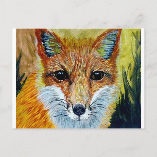 Carte Postale Art fSmart fox (Devant)