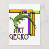 Carte Postale art gecko (Devant)