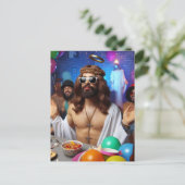 Carte Postale Art généré par l'IA drôle et idiot Joyeux Annivers (Debout devant)