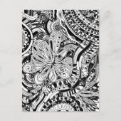 Carte Postale Art Géométrique Noir Et Blanc 15 (Devant)