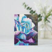 Carte Postale Art gothique Rose bleu (Debout devant)