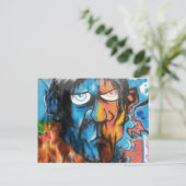 Carte Postale Art Grafitti (Debout devant)