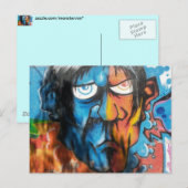 Carte Postale Art Grafitti (Devant / Derrière)