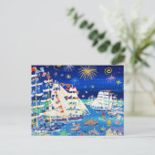 Carte postale Art : Grands navires et petits navir (Debout devant)